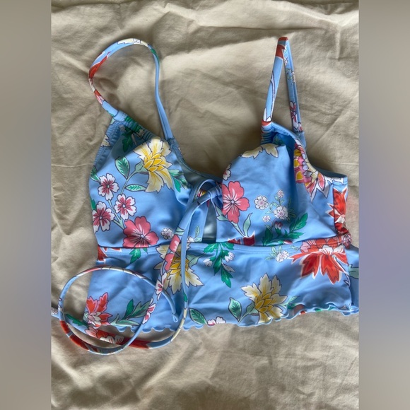 CUPSHE Floral Blue Bikini Set - Picture 2 of 12